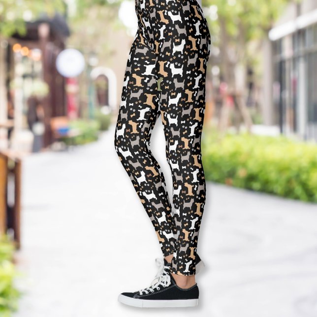 Cairn Terrier Dog Pattern Carin Terriers Leggings (Cairn Terriers Dog Breed Pattern Leggings)