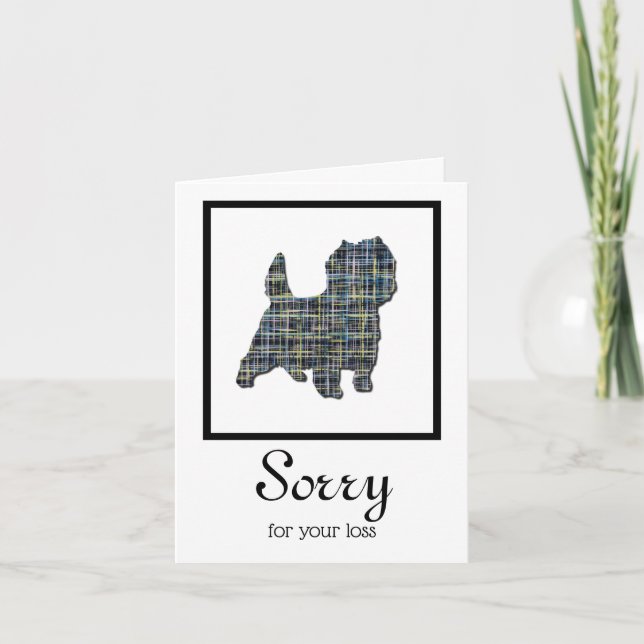 Cairn Terrier Dog Pet Sympathy Card Karte (Vorderseite)