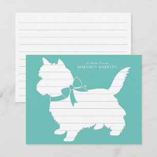 Cairn Terrier Dog Puppy Dankeskarte