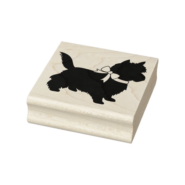 Cairn Terrier Dog Puppy Gummistempel (Stempel)