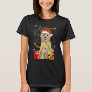 Cairn Terrier Dog Rentier Weihnachtshunde Pa T-Shirt