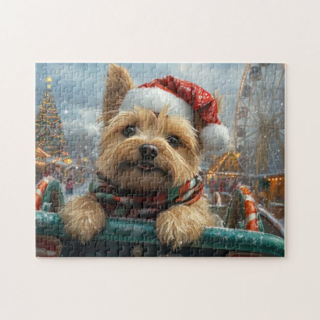 Cairn Terrier Dog Roller Untersetzer Weihnachten (Horizontal)