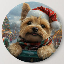 Cairn Terrier Dog Roller Untersetzer Weihnachten Button