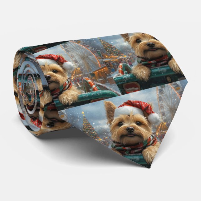 Cairn Terrier Dog Roller Untersetzer Weihnachten Krawatte (Gerollt)