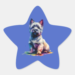 Cairn Terrier Dog Stern-Aufkleber
