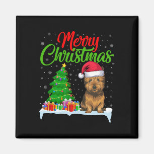 Cairn Terrier Dog Weihnachtsbaum Lichter Funny Xma Magnet