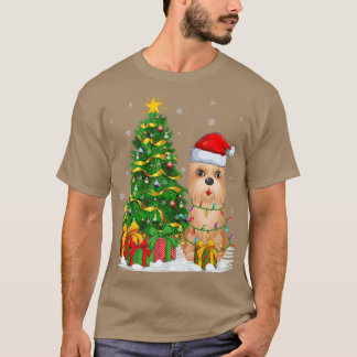 Cairn Terrier Dog Xmas Tree Santa Cairn Terrier Ch T-Shirt