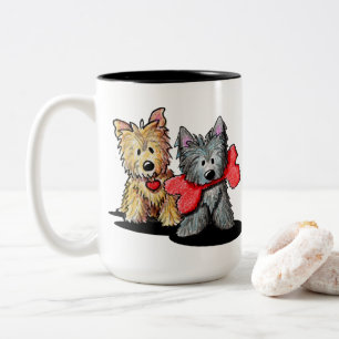 Cairn Terrier Duo Zwei-Tone-Tasse Zweifarbige Tasse