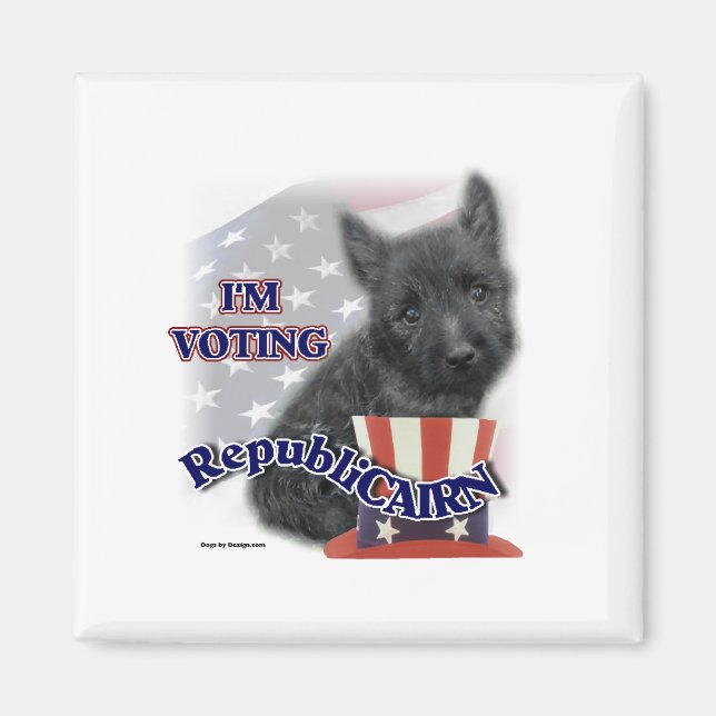 Cairn Terrier Geschenke Magnet (Vorne)