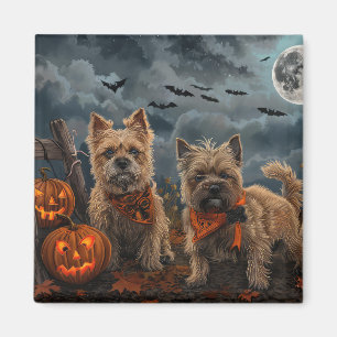 Cairn Terrier Halloween Spooky Magnet