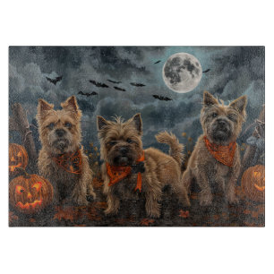 Cairn Terrier Halloween Spooky Schneidebrett
