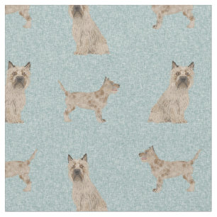 Cairn-Terrier-Hund hellblau Stoff