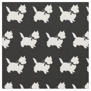 Cairn Terrier Hund Silhouette Stoff
