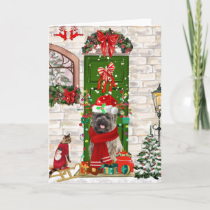 Cairn Terrier Hund Weihnachten  Karte