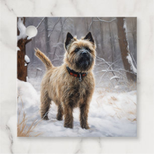 Cairn Terrier Lass es schneien Weihnachten Geschenkanhänger
