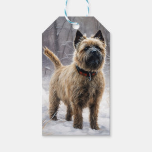 Cairn Terrier Lass es schneien Weihnachten Geschenkanhänger
