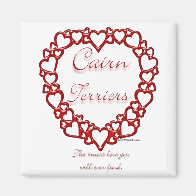 Cairn Terrier Love Magnet (Vorne)