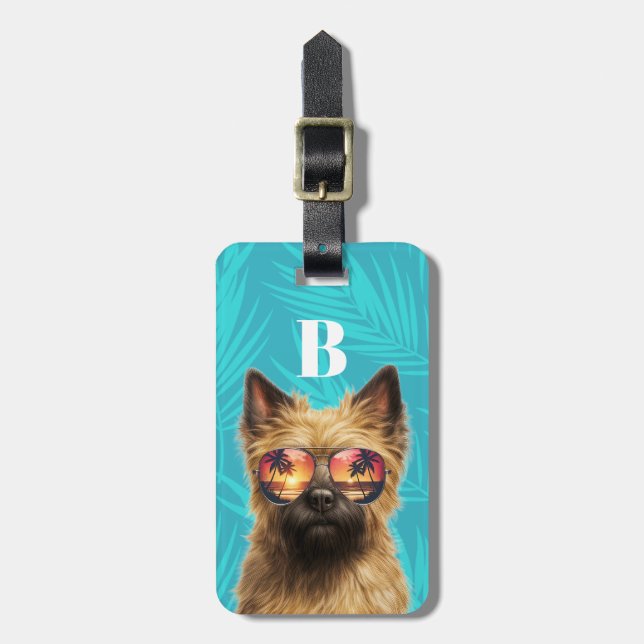 Cairn Terrier Luggage Tag Gepäckanhänger (Vorderseite vertikal)