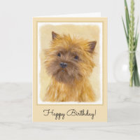 Cairn Terrier Malerei - Niedliche Original Hunde K