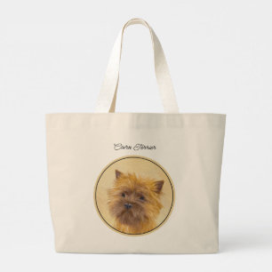 Cairn Terrier Malerei Süße Original Haustier Hund Jumbo Stoffbeutel