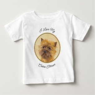 Cairn Terrier Painting - Niedliche Original Dog Ar Baby T-shirt