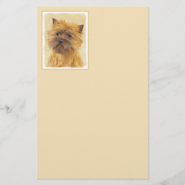 Cairn Terrier Painting - Niedliche Original Dog Ar Briefpapier (Vorderseite)