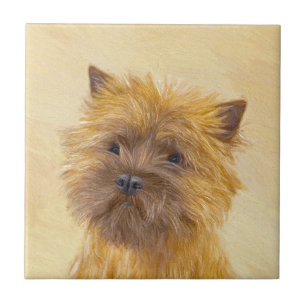 Cairn Terrier Painting - Niedliche Original Dog Ar Fliese
