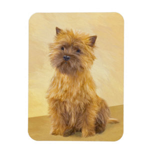 Cairn Terrier Painting - Niedliche Original Dog Ar Magnet