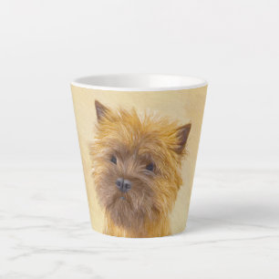 Cairn Terrier Painting - Niedliche Original Dog Ar Milchtasse