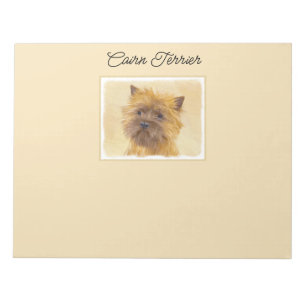 Cairn Terrier Painting - Niedliche Original Dog Ar Notizblock
