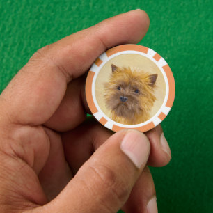 Cairn Terrier Painting - Niedliche Original Dog Ar Pokerchips