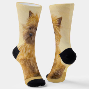 Cairn Terrier Painting - Niedliche Original Dog Ar Socken