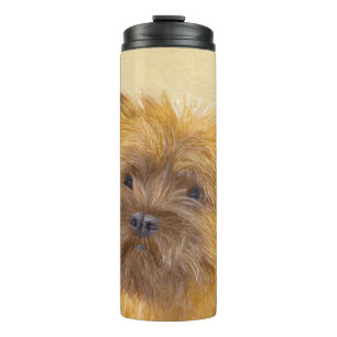 Cairn Terrier Painting - Niedliche Original Dog Ar Thermosbecher