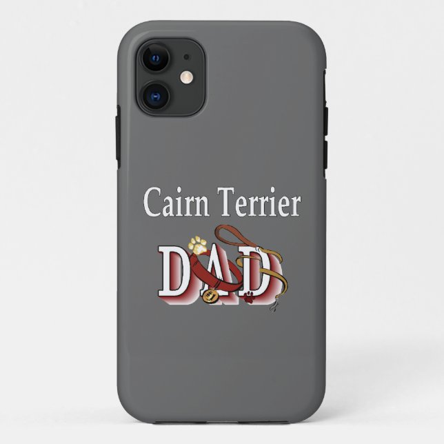 Cairn Terrier Papa Case-Mate iPhone Hülle (Rückseite)