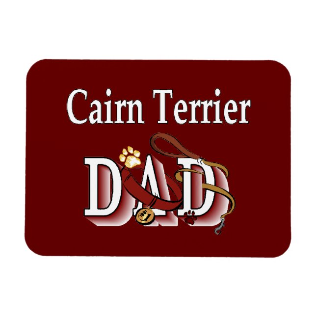 Cairn Terrier Papa Magnet (Horizontal)