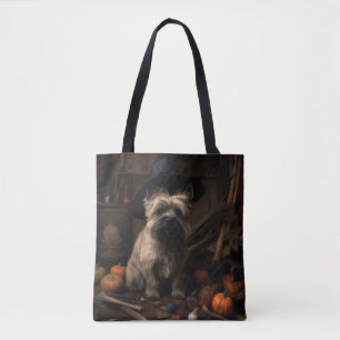Cairn Terrier Pumpkins Halloween Beängstigend Tasche