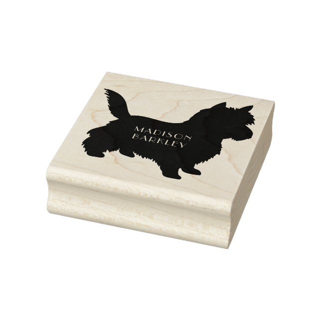 Cairn Terrier Puppy Dog Gummistempel (Stempel)
