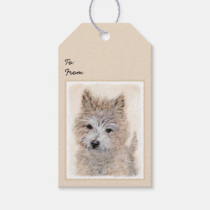 Cairn Terrier Puppy Painting - Original Dog Art Geschenkanhänger