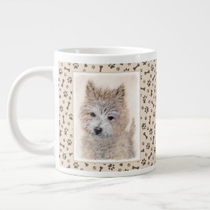 Cairn Terrier Puppy Painting - Original Dog Art Jumbo-Tasse