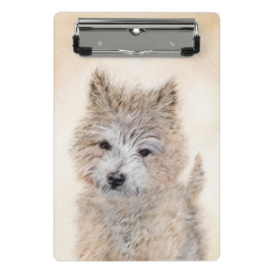 Cairn Terrier Puppy Painting - Original Dog Art Mini Klemmbrett