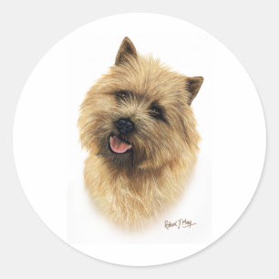 Cairn Terrier Runder Aufkleber