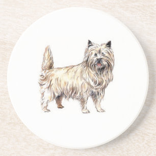 Cairn Terrier Sandstein Untersetzer