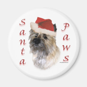 Cairn Terrier Santa Paws Magnet