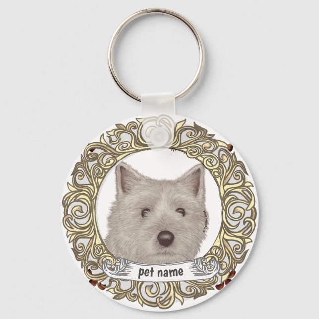 Cairn Terrier Schlüsselanhänger (Vorderseite)