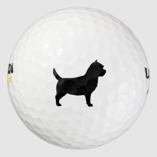 Cairn Terrier Silhouette Golfball
