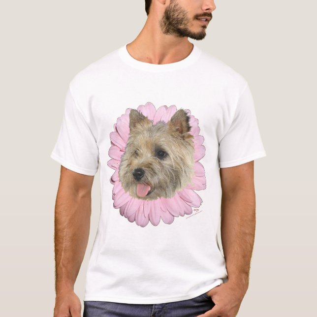 Cairn Terrier Springtime Blume T-Shirt (Vorderseite)