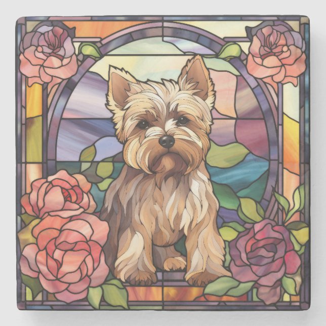 Cairn Terrier Stone Untersetzer (Vorderseite)