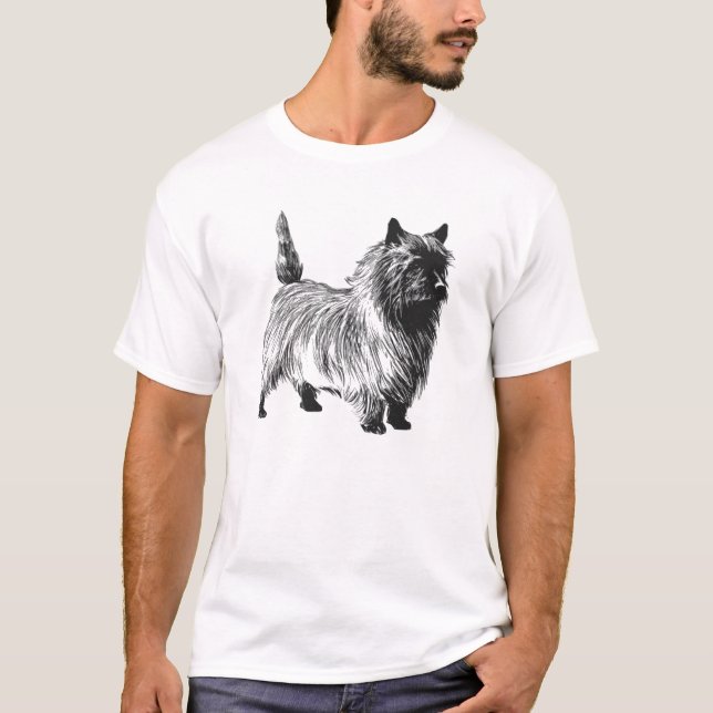 Cairn Terrier - T-shirt Vintage (Devant)