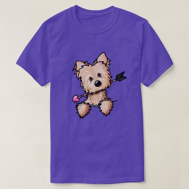 Cairn Terrier Valentine Cupid T - Shirt (Design vorne)