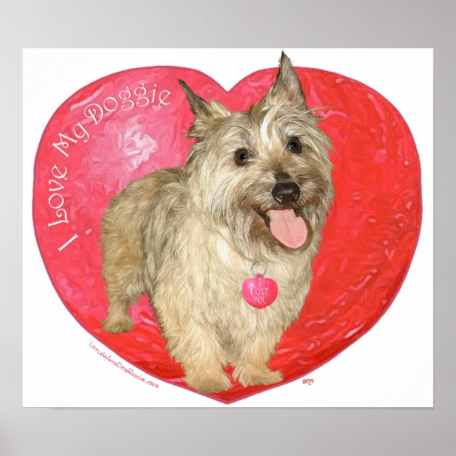 Cairn Terrier Valentinstag Poster (Vorne)